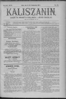 Kaliszanin : gazeta miasta Kalisza i jego okolic