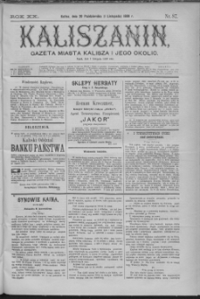 Kaliszanin : gazeta miasta Kalisza i jego okolic