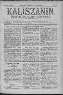 Kaliszanin : gazeta miasta Kalisza i jego okolic