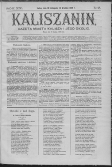 Kaliszanin : gazeta miasta Kalisza i jego okolic