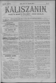 Kaliszanin : gazeta miasta Kalisza i jego okolic