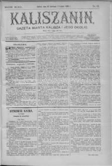 Kaliszanin : gazeta miasta Kalisza i jego okolic