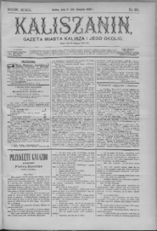 Kaliszanin : gazeta miasta Kalisza i jego okolic