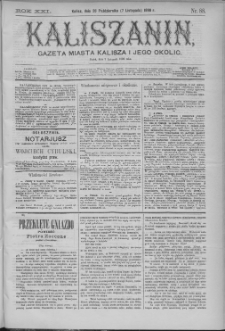 Kaliszanin : gazeta miasta Kalisza i jego okolic