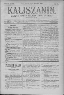 Kaliszanin : gazeta miasta Kalisza i jego okolic