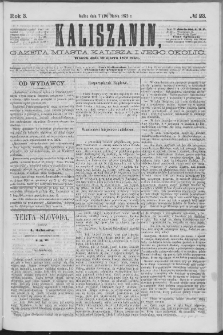 Kaliszanin : gazeta miasta Kalisza i jego okolic