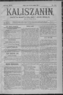 Kaliszanin : gazeta miasta Kalisza i jego okolic