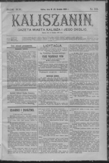 Kaliszanin : gazeta miasta Kalisza i jego okolic