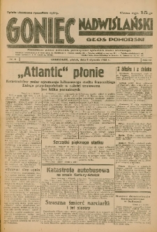Goniec Nadwiślański: Głos Pomorski: Niezależne pismo poranne, poświęcone sprawom stanu średniego 1933.01.06 Nr5