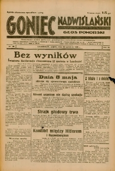 Goniec Nadwiślański: Głos Pomorski: Niezależne pismo poranne, poświęcone sprawom stanu średniego 1933.04.28 R.9 Nr98