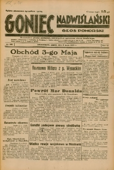 Goniec Nadwiślański: Głos Pomorski: Niezależne pismo poranne, poświęcone sprawom stanu średniego 1933.05.05 R.9 Nr103