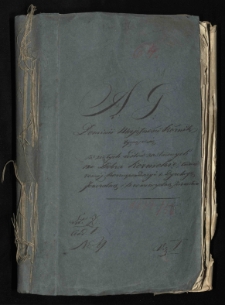 A.S. Dominii Majętności Kórnik tyczące się wziętych listów zastawnych na Dobra Kórnickie, tudzież różnej korespondencji z Dyrekcją Jeneralną i Prowincjonalną Ziemstwa