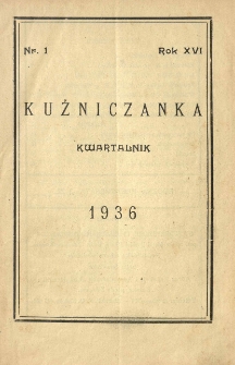 Kuźniczanka 1936 R.16 nr1