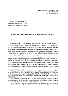 Półwyspe Szyja w Bninie - świadek historii. Pamiętnik Biblioteki Kórnickiej. Z.38