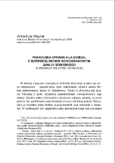 Francuska oprawa à la Duseuil z superekslibrisem monogramowym Jana III Sobieskiego w zbiorach Biblioteki Kórnickiej. Pamiętnik Biblioteki Kórnickiej. Z.38