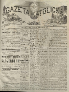 Gazeta Katolicka : czasopismo tygodniowe poświęcone interesom polskim w Ameryce. 1881.06.02 T.10 No.39