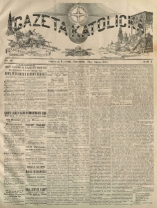 Gazeta Katolicka : czasopismo tygodniowe poświęcone interesom polskim w Ameryce. 1881.07.21 T.10 No.46