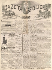 Gazeta Katolicka : czasopismo tygodniowe poświęcone interesom polskim w Ameryce. 1881.09.22 T.11 No.3
