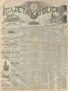 Gazeta Katolicka : czasopismo tygodniowe poświęcone interesom polskim w Ameryce. 1881.10.27 T.11 No.8