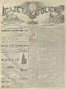 Gazeta Katolicka : czasopismo tygodniowe poświęcone interesom polskim w Ameryce. 1881.11.24 T.11 No.12