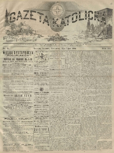 Gazeta Katolicka : czasopismo tygodniowe poświęcone interesom polskim w Ameryce. 1883.07.12 T.12 No.45