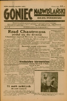 Goniec Nadwiślański: Głos Pomorski: Niezależne pismo poranne, poświęcone sprawom stanu średniego 1934.01.10 R.10 Nr6