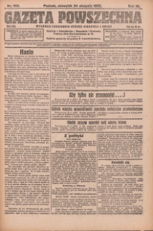 Gazeta Powszechna 1922.08.24 R.3 Nr188