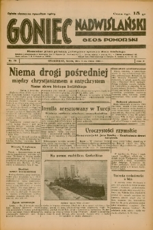 Goniec Nadwiślański: Głos Pomorski: Niezależne pismo poranne, poświęcone sprawom stanu średniego 1934.04.04 R.10 Nr76