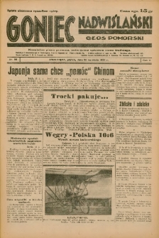 Goniec Nadwiślański: Głos Pomorski: Niezależne pismo poranne, poświęcone sprawom stanu średniego 1934.04.20 R.10 Nr90
