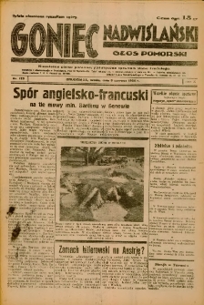 Goniec Nadwiślański: Głos Pomorski: Niezależne pismo poranne, poświęcone sprawom stanu średniego 1934.06.06 R.10 Nr126