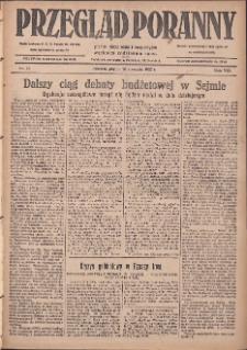 Przegląd Poranny: pismo niezależne i bezpartyjne 1927.01.28 R.7 Nr22