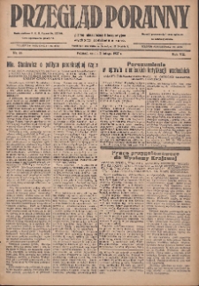 Przegląd Poranny: pismo niezależne i bezpartyjne 1927.02.02 R.7 Nr26