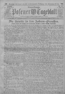 Posener Tageblatt 1914.01.11 Jg.53 Nr17