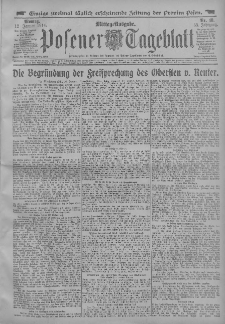 Posener Tageblatt 1914.01.12 Jg.53 Nr17