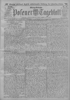 Posener Tageblatt 1914.01.16 Jg.53 Nr26
