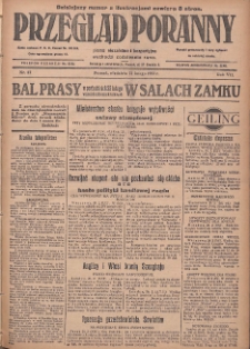 Przegląd Poranny: pismo niezależne i bezpartyjne 1927.02.27 R.7 Nr47