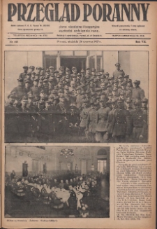 Przegląd Poranny: pismo niezależne i bezpartyjne 1927.06.26 R.7 Nr143