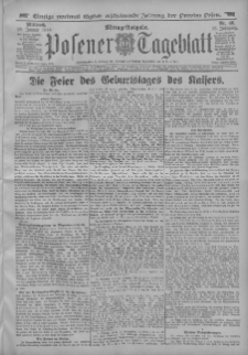 Posener Tageblatt 1914.01.28 Jg.53 Nr46