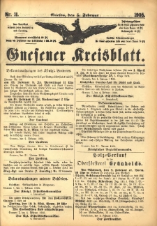 Gnesener Kreisblatt 1905.02.05 Nr11