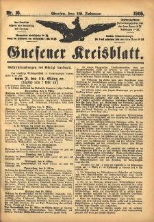 Gnesener Kreisblatt 1905.02.19 Nr15