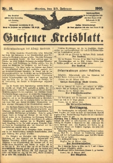 Gnesener Kreisblatt 1905.02.23 Nr16