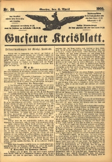 Gnesener Kreisblatt 1905.04.06 Nr28