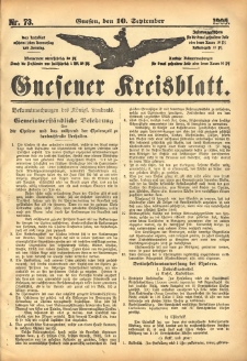 Gnesener Kreisblatt 1905.09.10 Nr73