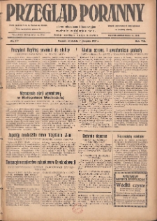 Przegląd Poranny: pismo niezależne i bezpartyjne 1927.08.07 R.7 Nr177