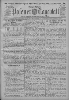 Posener Tageblatt 1914.03.19. Jg.53 Nr131