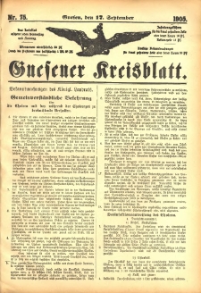 Gnesener Kreisblatt 1905.09.17 Nr75