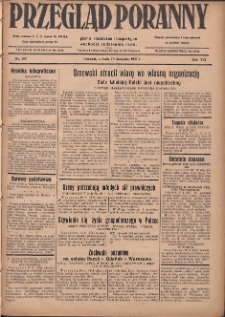 Przegląd Poranny: pismo niezależne i bezpartyjne 1927.08.20 R.7 Nr187