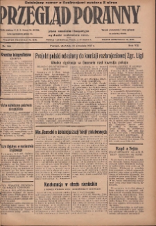 Przegląd Poranny: pismo niezależne i bezpartyjne 1927.09.11 R.7 Nr206