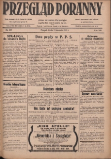 Przegląd Poranny: pismo niezależne i bezpartyjne 1927.10.09 R.7 Nr255