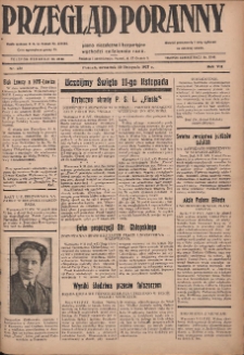 Przegląd Poranny: pismo niezależne i bezpartyjne 1927.11.10 R.7 Nr256